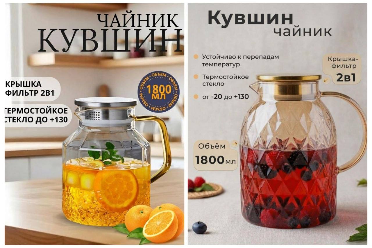 Кувшин из термостойкого стекла