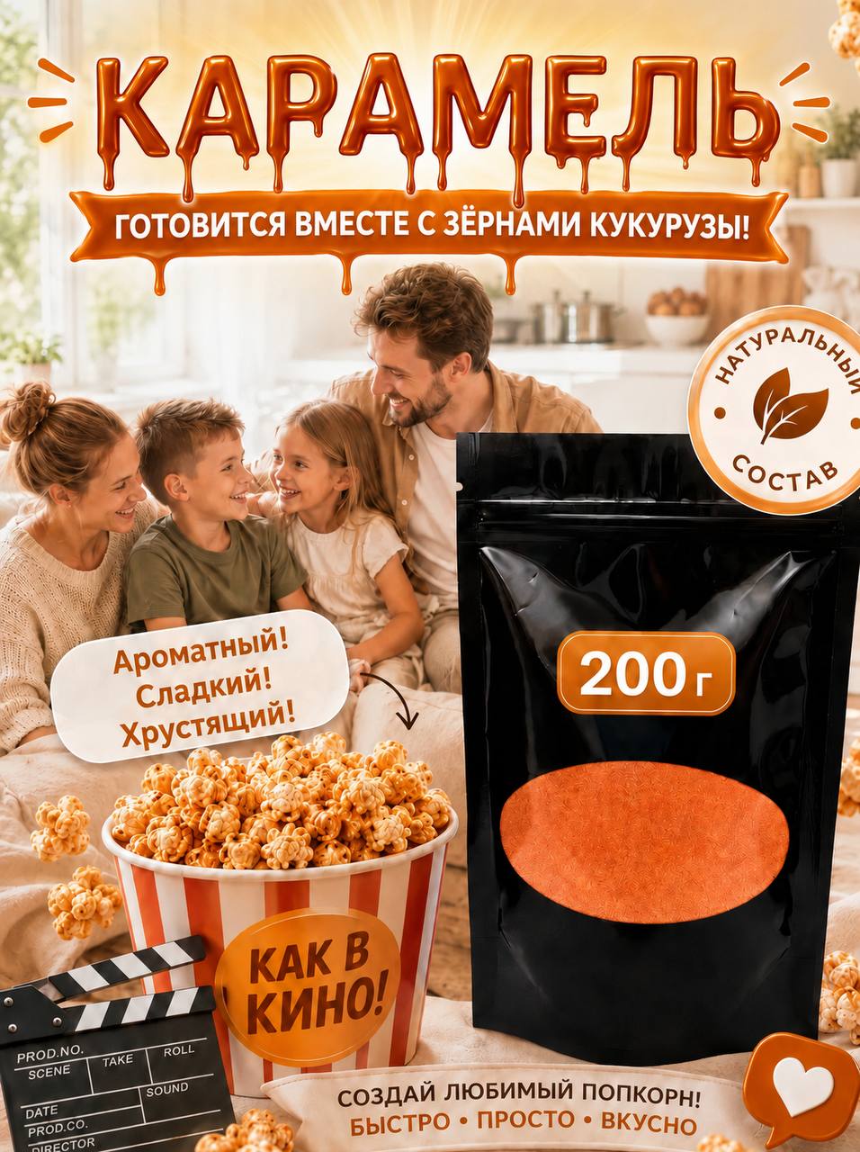 Вкусовая добавка КАРАМЕЛЬ для попкорна